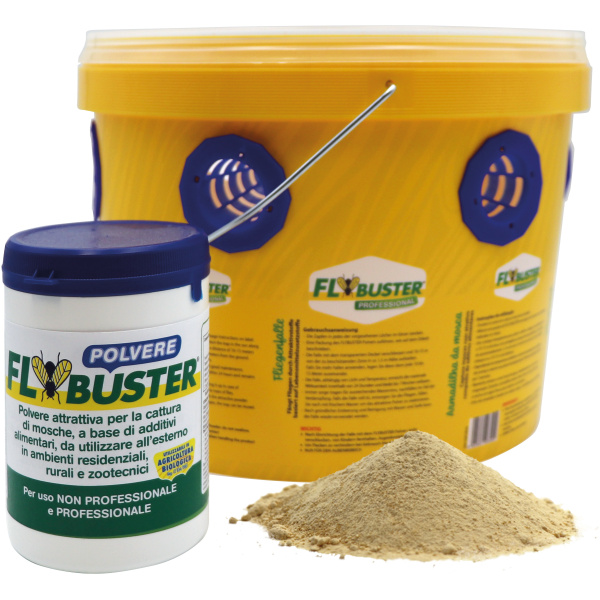 1 - FLYBUSTER polvere attrattivo - Conf. da 6 pz. - COD. 60551.1